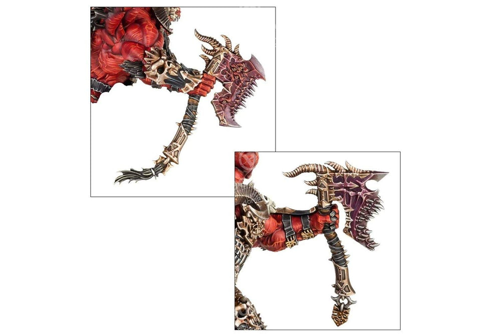 Skarbrand torn wings emphasize brutal battlefield visuals.