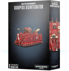 Games Workshop Skorpius Disintegrator front view for dramatic tabletop display and battle-ready setup.