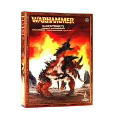 Games Workshop Slaughterbrute front view miniature for tabletop display.