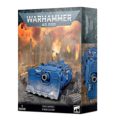 Games Workshop Space Marines Vindicator box art, ideal for hobbyists to start painting