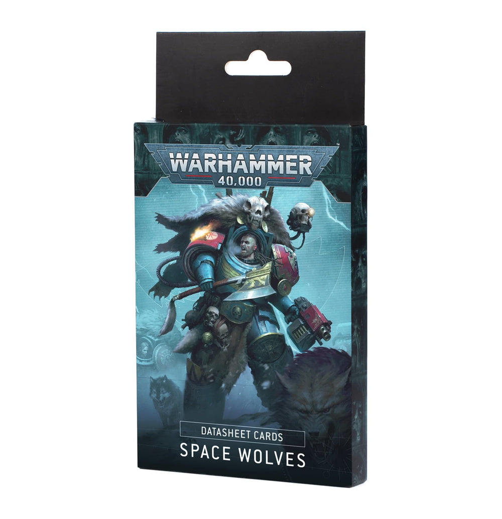Games Workshop Space Wolves army rules card for Combat Patrol play at a glance.