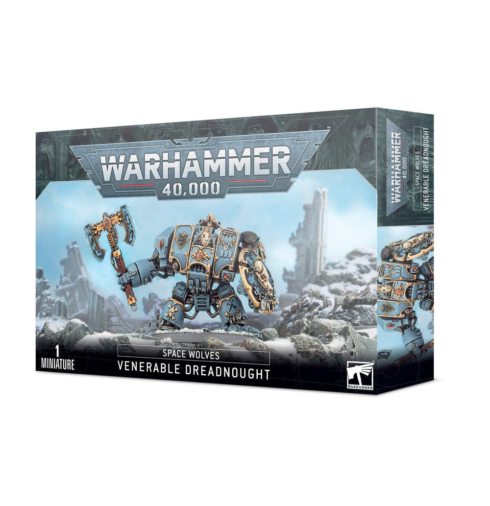 Games Workshop Space Wolves Dreadnought Bjorn the Fell-Handed Murderfang Marines model for tabletop battles