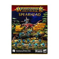 Games Workshop Spearhead Seraphon miniature front view, ideal for display and painting inspiration.