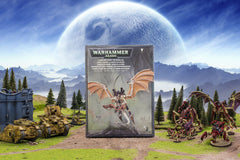 Games Workshop Swarmlord melee stance illustrates commanding presence and brutal close combat