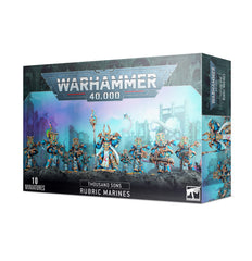 Games Workshop Thousand Sons Rubric Marines 10-model set for immersive tabletop battles.