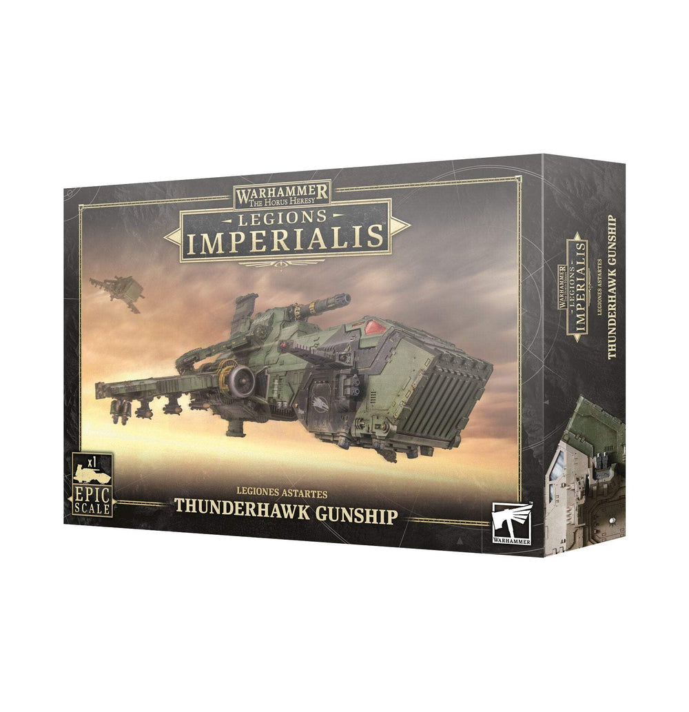 Games Workshop Thunderhawk Gunship in epic scale, ideal for Legions Imperialis battles.