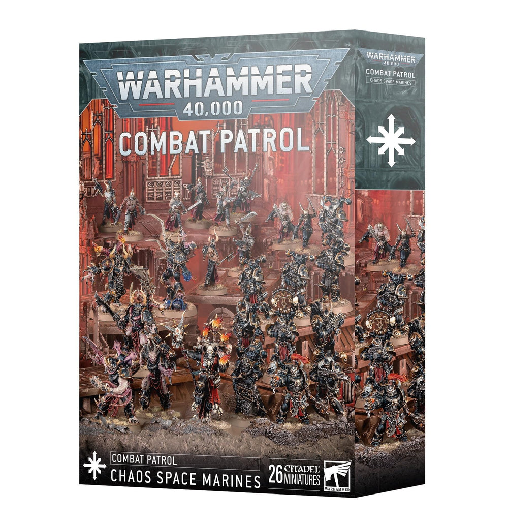 Games Workshop Warhammer 40k Chaos Space Marines assembled figures for painting and collection