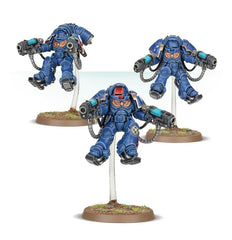 Games Workshop Primaris Inceptors assembly phase on sprue, ideal for model-building sessions.