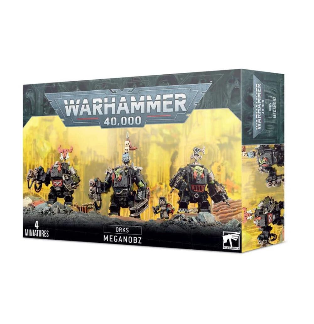 Games Workshop Warhammer 40k Orks Meganobz figure for tabletop battles and display.