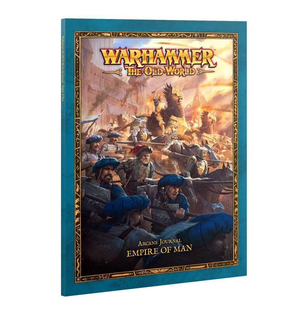 Games Workshop Warhammer Empire of Man Arcane Journal cover with evocative art inspires hobby planning