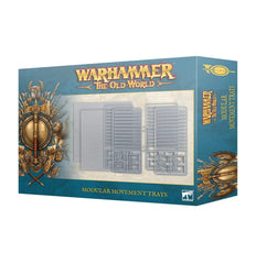 Games Workshop Warhammer The Old World modular movement trays in grey for smooth battlefield maneuvering.