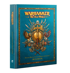 Games Workshop Warhammer Old World rulebook cover aids planning epic battles with vivid fantasy art