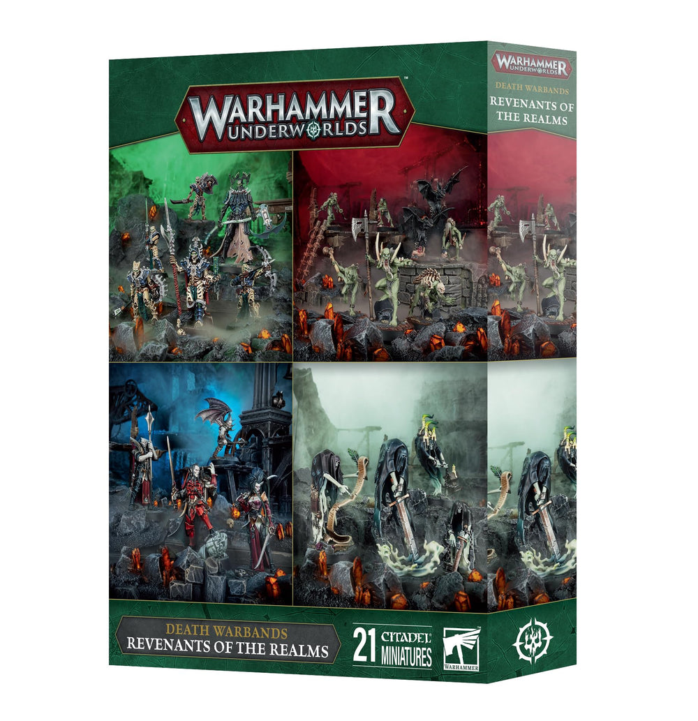 Games Workshop Warhammer Underworlds Revenants of the Realms 4 Warband Pack cover art, ideal for quick skirmish battles.