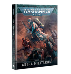 Games Workshop Codex Astra Militarum cover shows iconic regiments for on-table battles.
