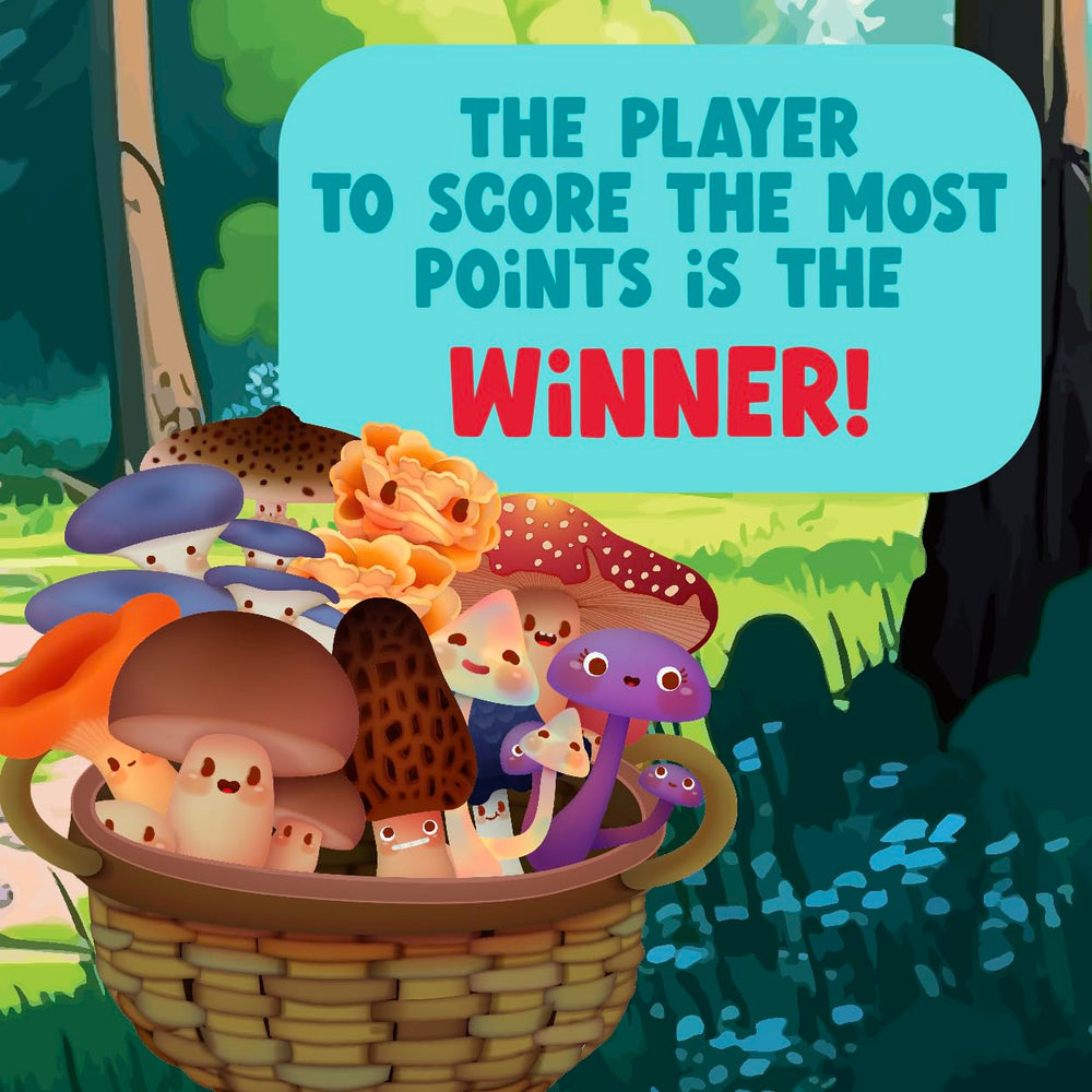 Gamewright A Bunch of Fun Guys game box showcases forest-themed components