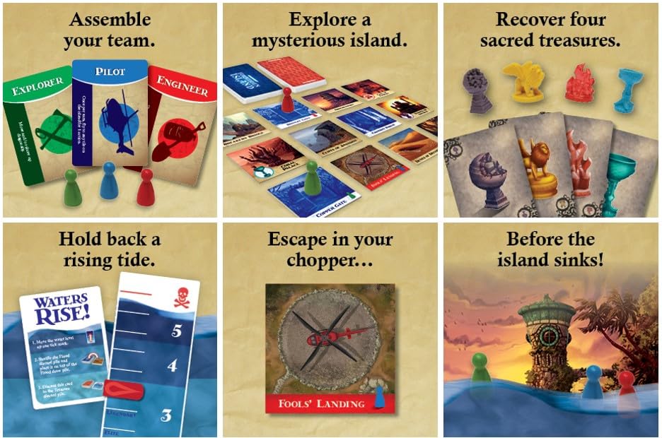 Gamewright Forbidden Island water level marker signals urgency and strategy.