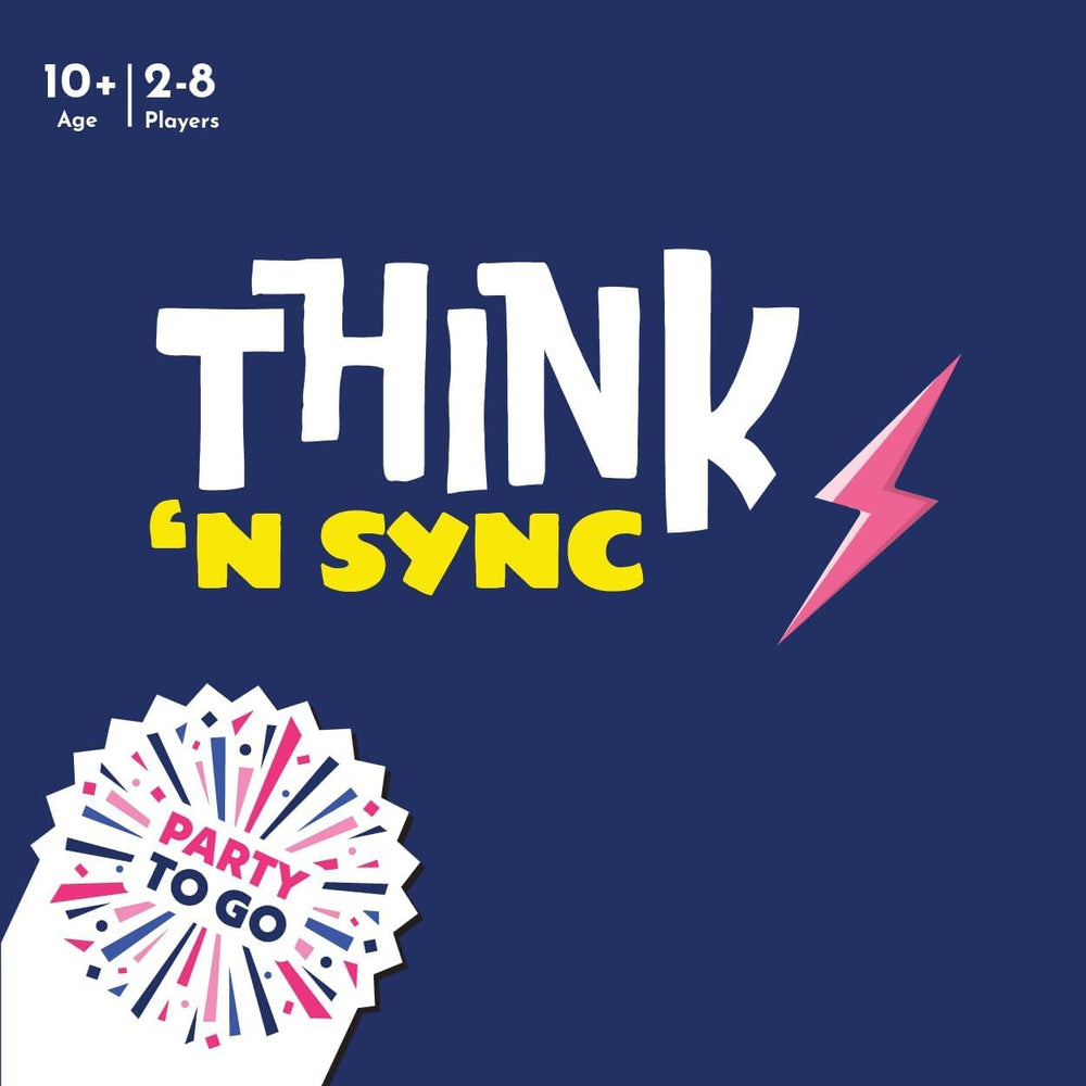 Gamewright Think 'N Sync colorful artwork energizes game night.