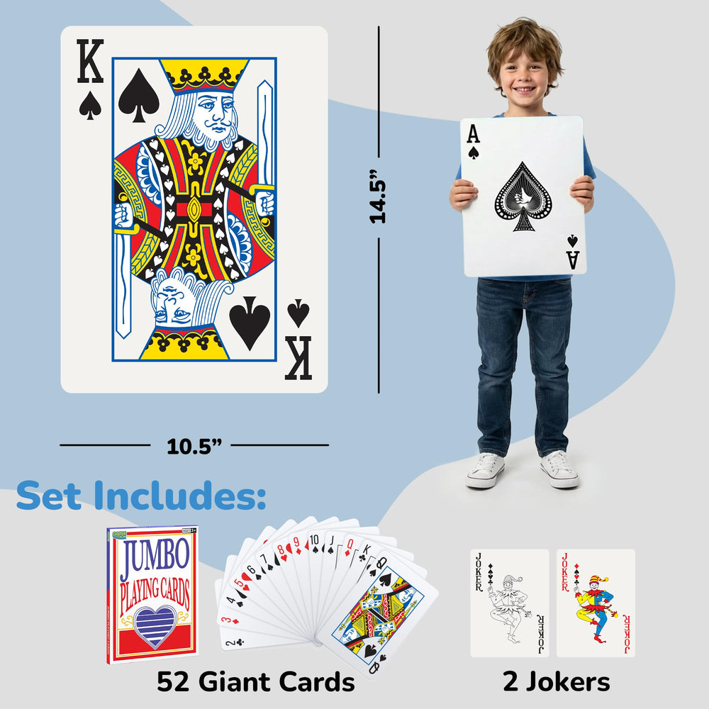 Gamie oversize poker card box stores the deck securely.