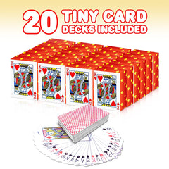 Gamie portable mini cards fit wallets for on-the-go entertainment.