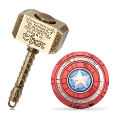 Gamtec fidget chain hammer spinner bronze closeup shows smooth tactile relief.