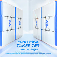 GAN 12 UI MagLev detailed magnetic particles close-up for customizable feel.