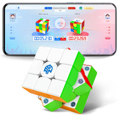 GAN 356 i Carry E front view shows compact magnetic cube for smooth solves
