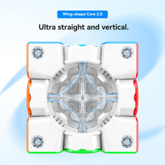 GAN 356 ME wing core 2.0 for smoother turns and control.