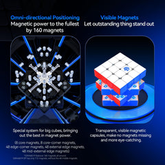 GAN 460 M V2 fast-responsive turns provide crisp feel and speed.