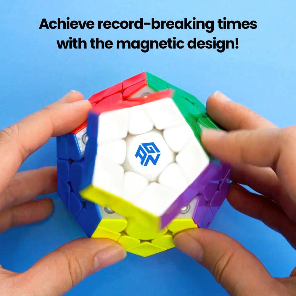 GAN Megaminx Maglev stickerless UV coating resists wear and fingerprints during use