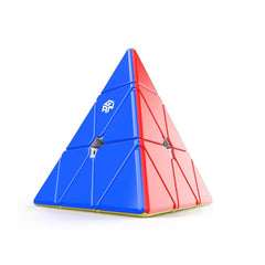 GAN Pyraminx 36 magnets front view demonstrates compact, lightweight design for fast solving