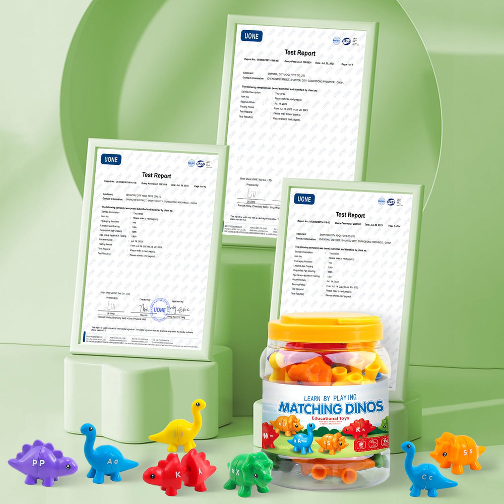 Ganaj gift-pack dinosaur letters shown in box ideal for birthdays and holidays.