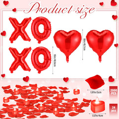 Ganeen 2000 red rose petals ideal for elegant floor accents