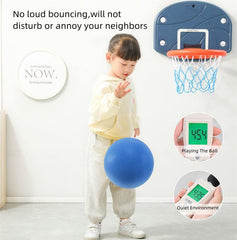 Ganjiang 7-inch blue foam ball, grip closeup, comfortable handling.
