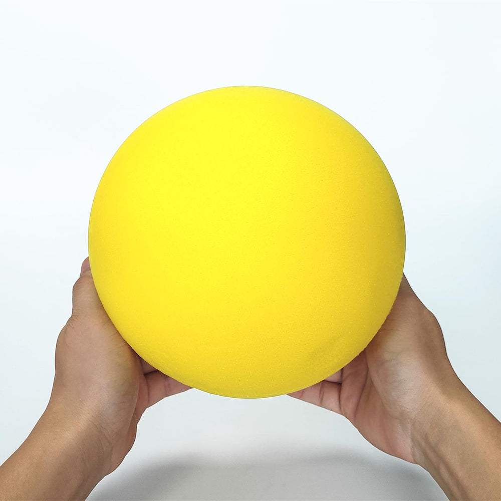 Ganjiang 7-inch soft foam ball in yellow for quiet indoor play