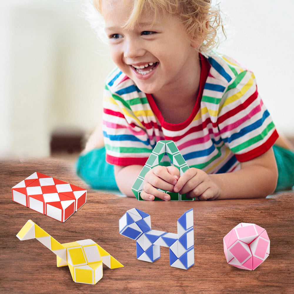 Ganowo goody bag fidget snake cube twist toy for kids events