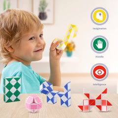 Ganowo party favor snake cube twist colorful pocket sized prize for celebrations