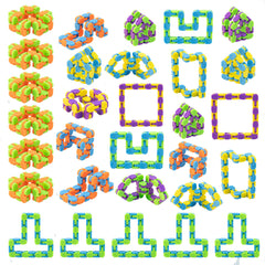 Ganowo wacky tracks bendable track for creative fidgeting and endless shapes.