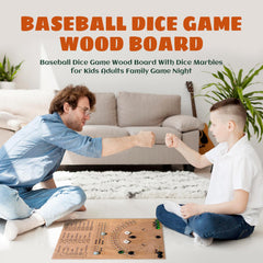 GAOMEIDA baseball-dice-board-game-play-area highlighting turns and strategic play