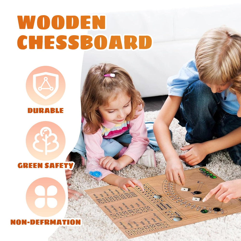GAOMEIDA wooden game board offers sturdy family play and durability
