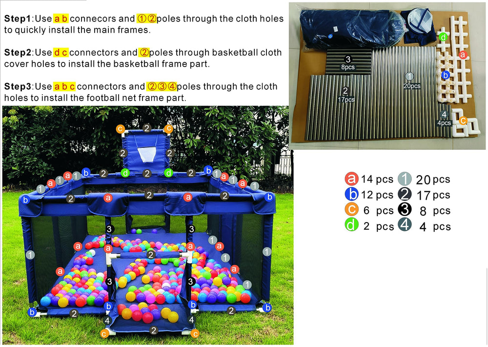 Gaorui ball pit suitable for both indoor and outdoor use.