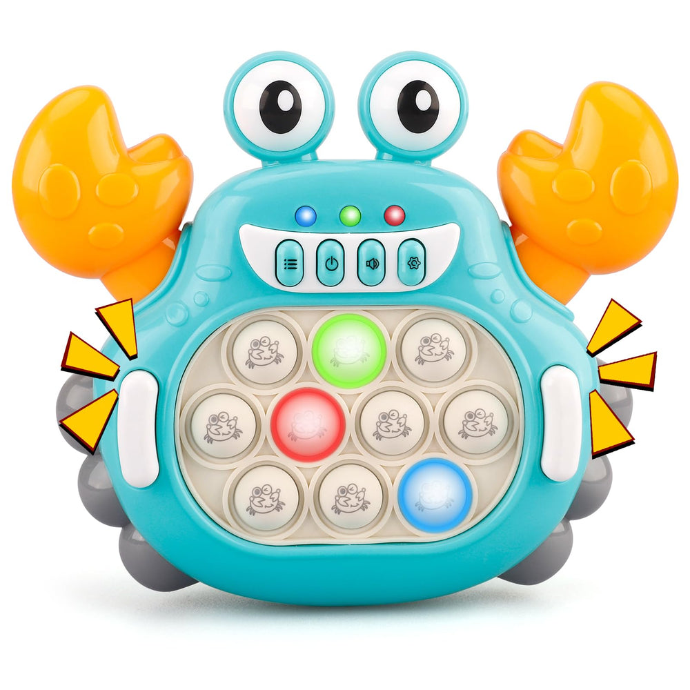 GAPER GO Fast Push Crab front view, a compact fidget that helps focus during tasks