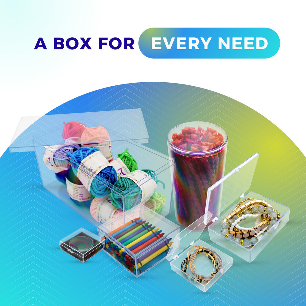 Gary Plastic Packaging clear keepsake box for organization and display.