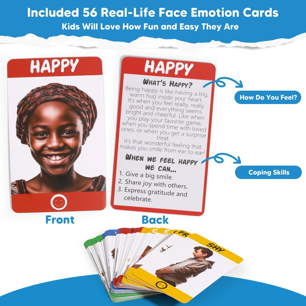 Kids play Garybank Emotion Bingo together to build social skills.