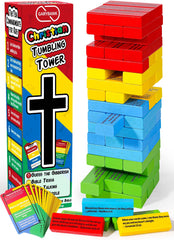 Garybank Faith Tower blocks stacked, inviting family Bible discussion.