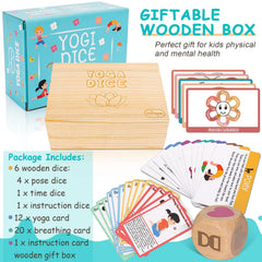 Garybank four-dice family yoga kit for group fun