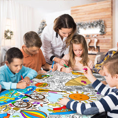 Gatherfun birthday banner doubles as activity and decor