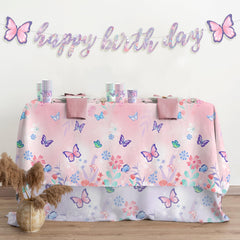 Gatherfun butterfly tablecloth rectangular fit covers large or two card tables for flexibility.