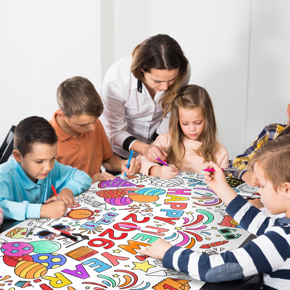 Gatherfun poster features a coated, durable surface for quick cleanups