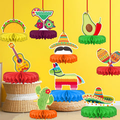 Gatherfun Dia de los Muertos centerpiece enhances Mexican celebrations with color.
