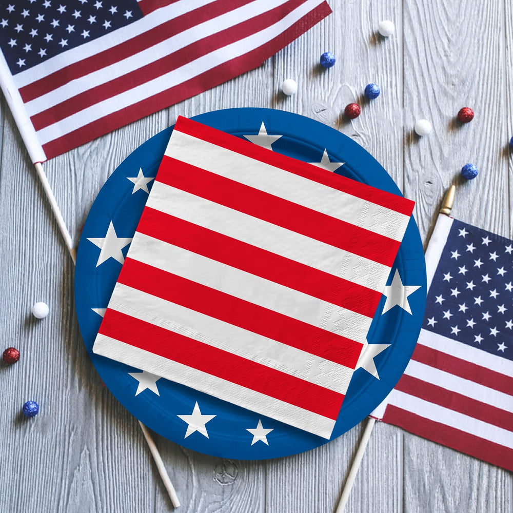 Gatherfun set suitable for July 4th, Veterans Day, and Election Day events with patriotic charm.